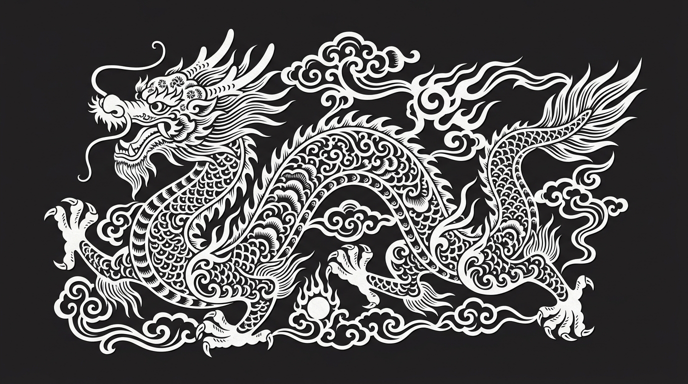 Dragon Paper Cut